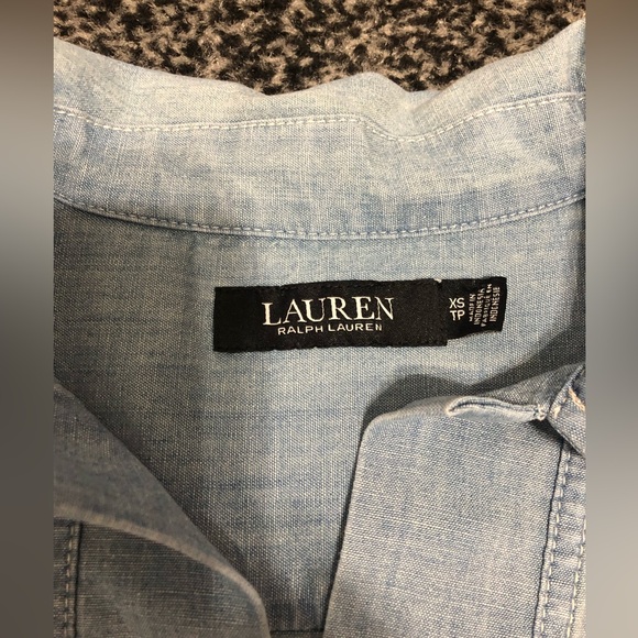Lauren Ralph Lauren light blue jeans dress size XS - Picture 7 of 9